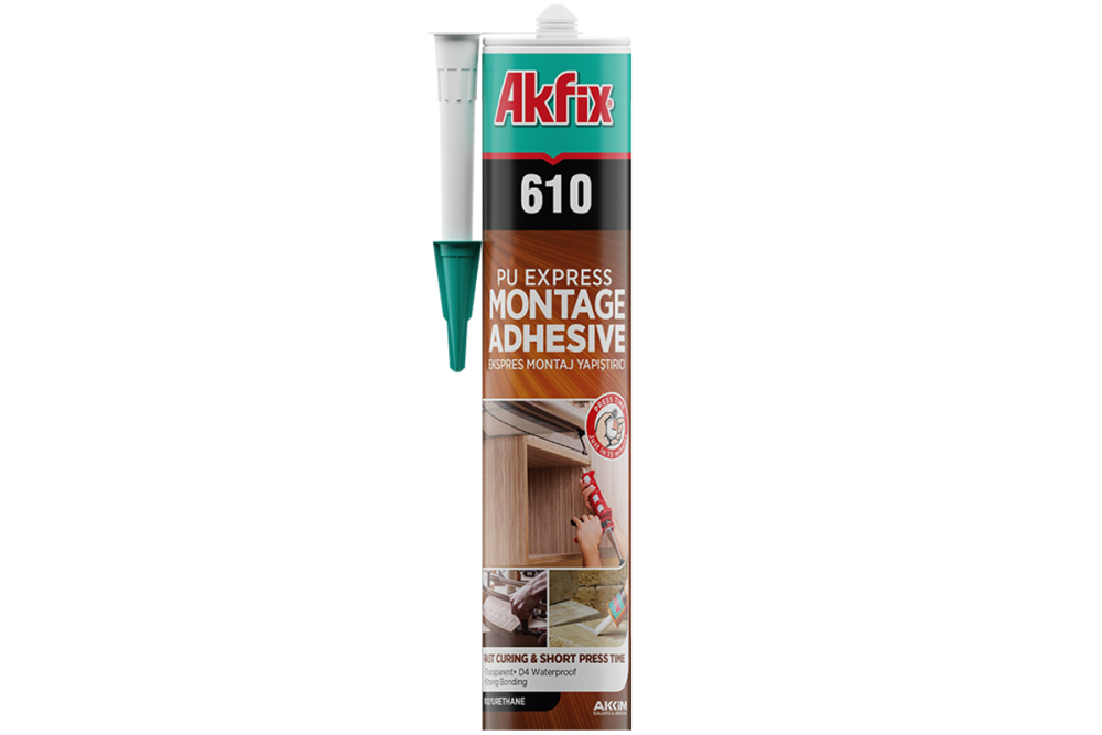 610 لاصق مونتاج بولي يوريثان السريع الشفاف