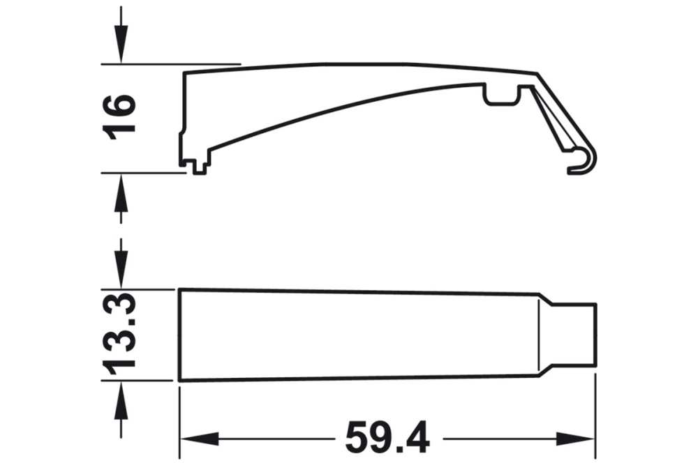 Adapter plate, for push catches