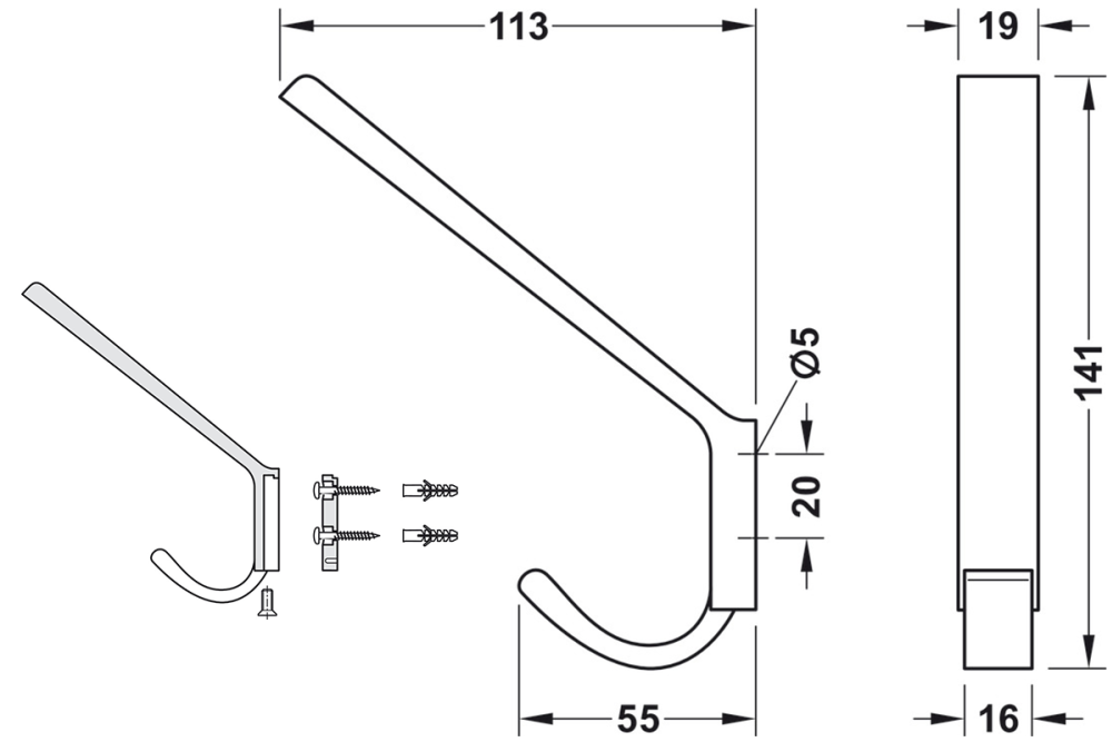 علاقة قبعات ومعاطف (COAT HOOK)