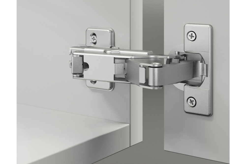 Concealed hinge, Häfele Metallamat A/SM 175°, full overlay mounting