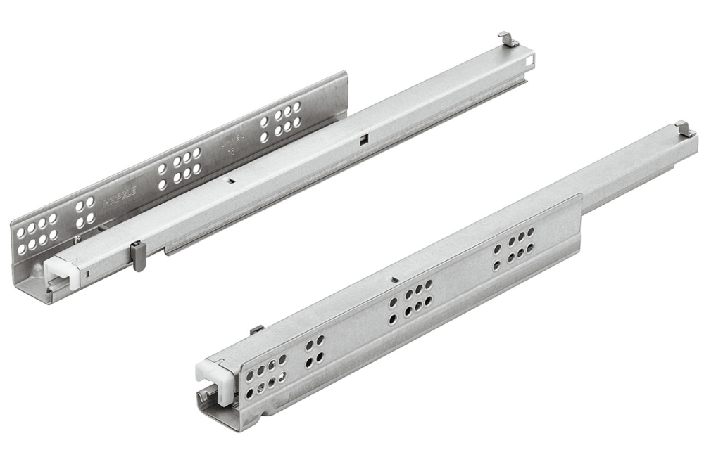 Concealed runner, Häfele Matrix Runner UM A30, full extension, load bearing capacity up to 30 kg