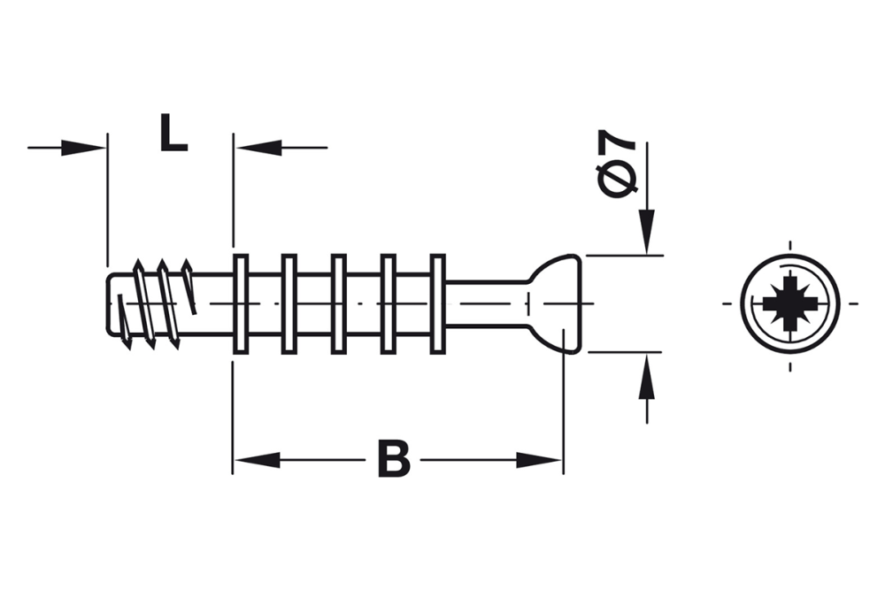 برغي توصيل M200 – نظام Minifix®