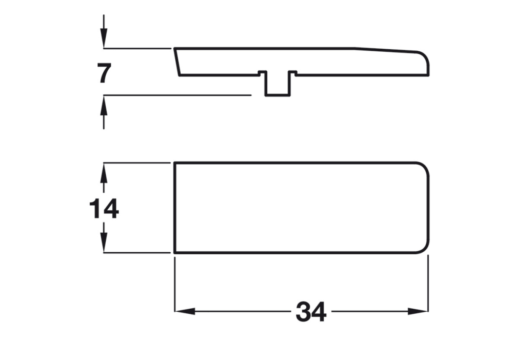 Cover cap, for Häfele Metalla 110 A/SM and 310 A/SM