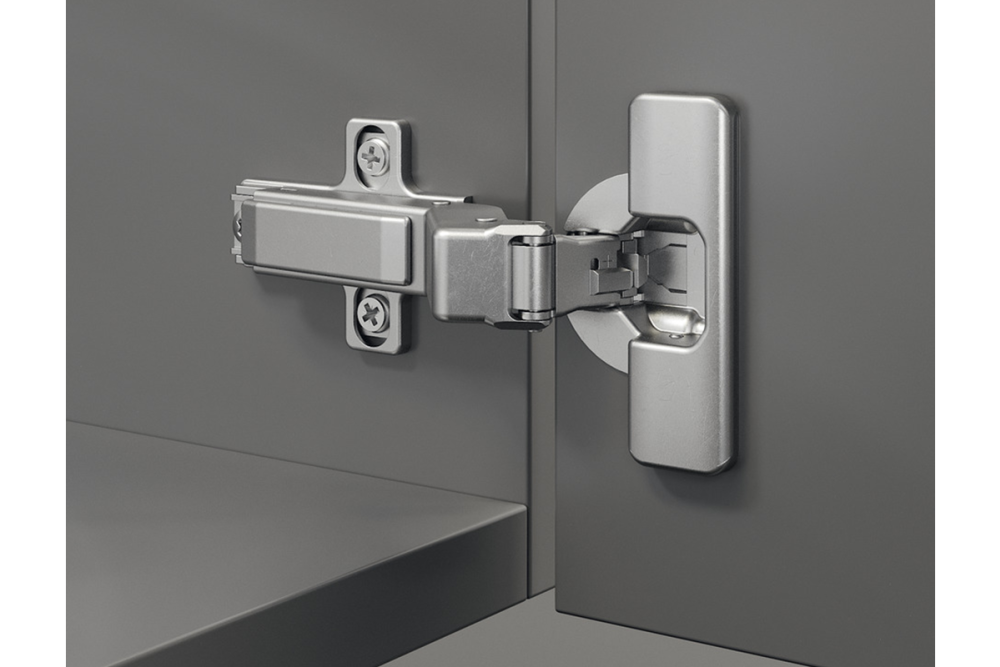 Cup hinge, Häfele Metalla 510 A/SM 110°, for 30° angular application, semi-overlapping