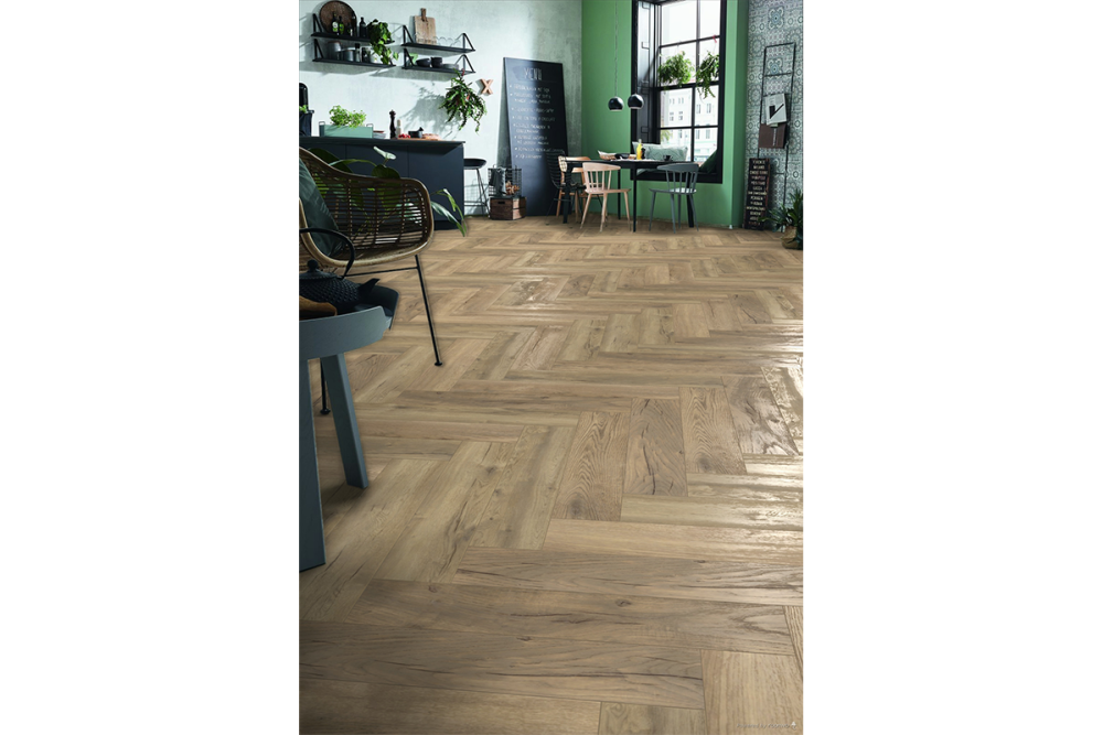 أرضية بتصميم سن الحوت - D4764 Pettersson Oak Nature