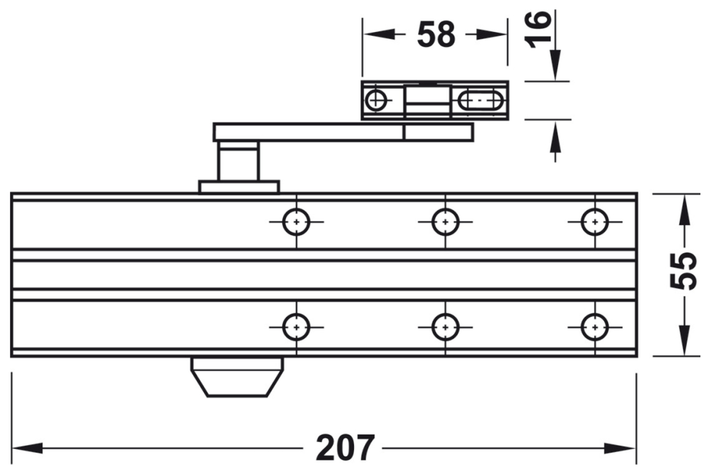 Door closer, DCL 15