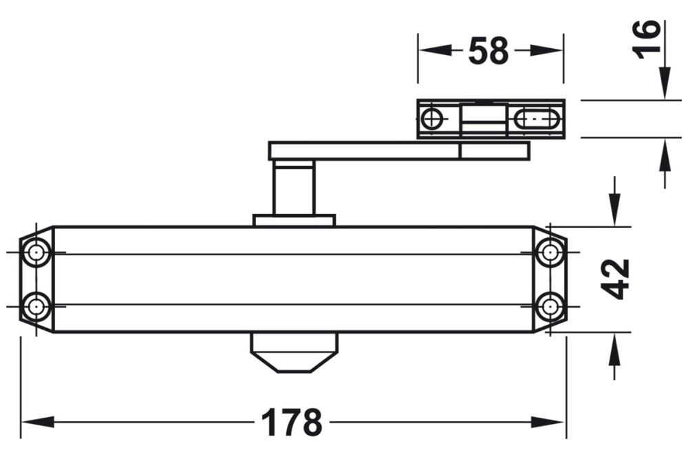 Door closer, DCL11