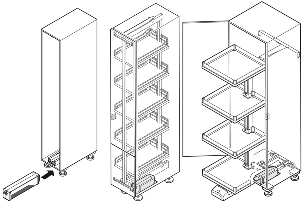 Electric door opener, Kesseböhmer eTouch+