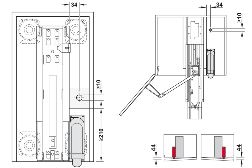 Electric door opener, Kesseböhmer eTouch+