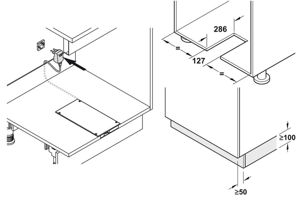 Electronic strike, Libero® 3.0 with sensor in plinth area