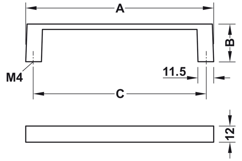 Furniture Handle, H1735
