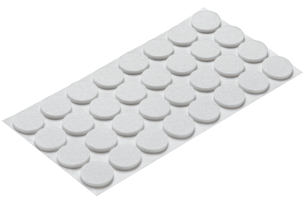 Furniture glide, round, self-adhesive, synthetic felt