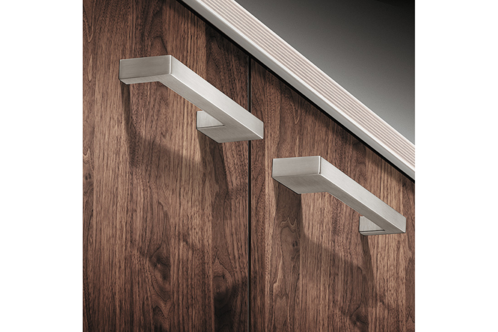 Furniture handle, D Handle, Zinc Alloy, Straight-Edged, Häfele Déco H1380