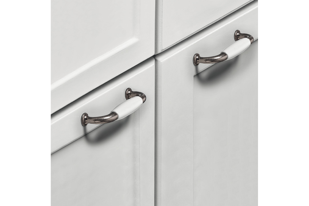 Furniture handle, Bow handle, porcelain