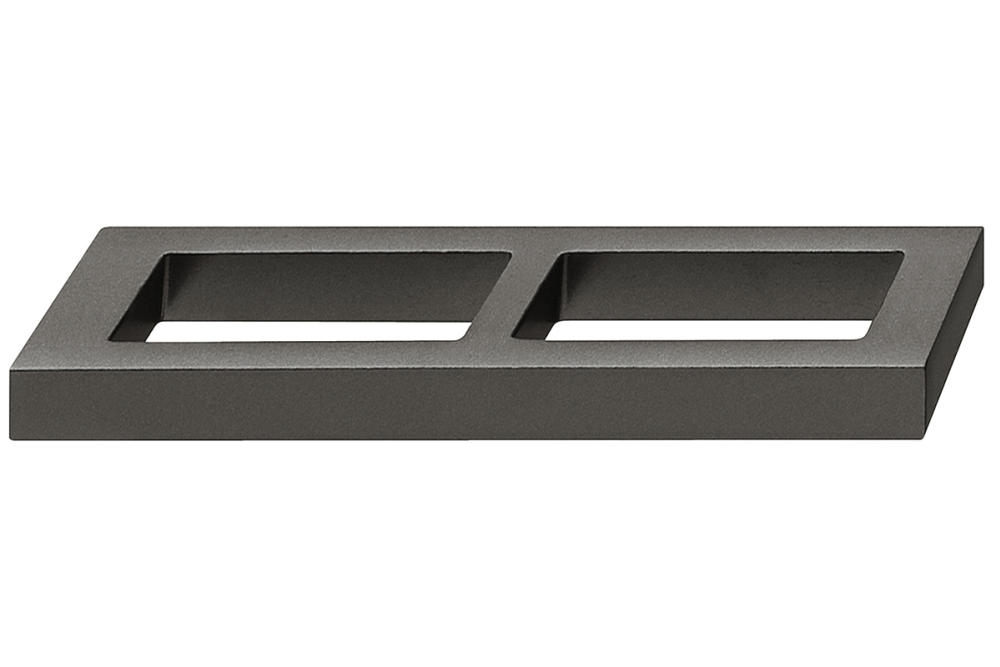 Furniture handle, Finger Pull Handle, Zinc Alloy, Width 104 Mm, Straight-Edged, Häfele Déco H1320