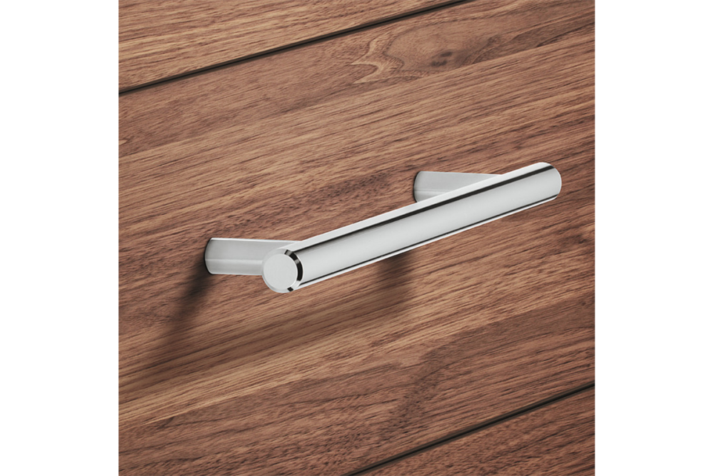 Furniture handle, Handle with base, steel