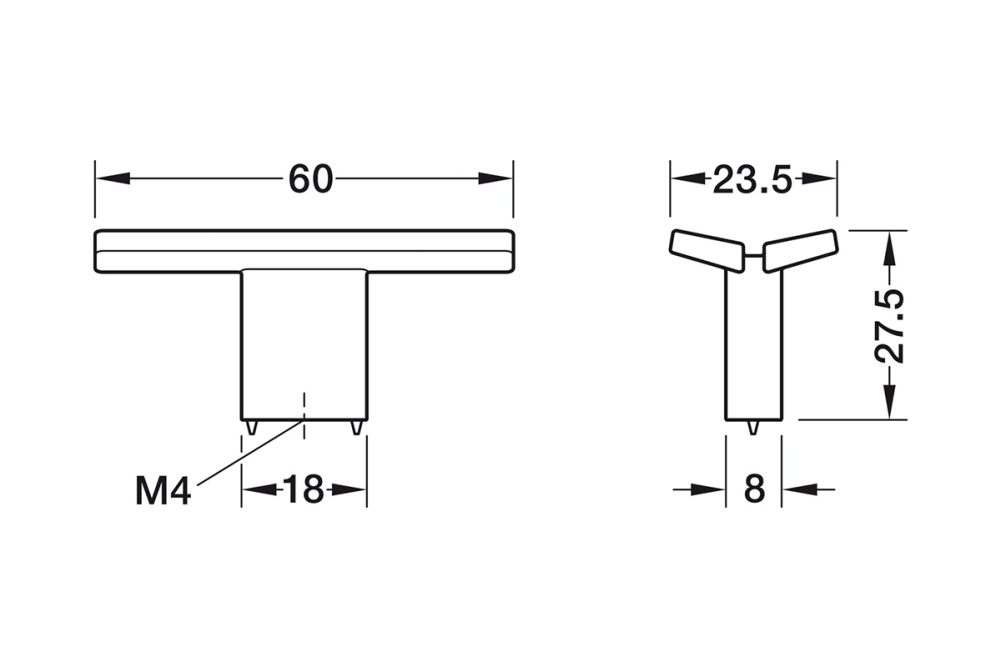 Furniture knob, Ø 60 mm, Trend, Häfele Déco, Model H2365