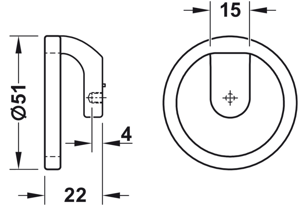Häfele - Knob, Arabesque
