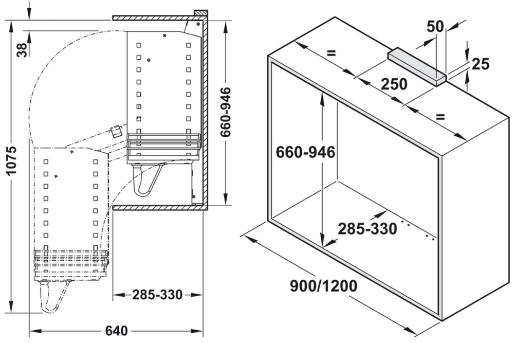 Hook-in shelf, for lift fitting for wall unit