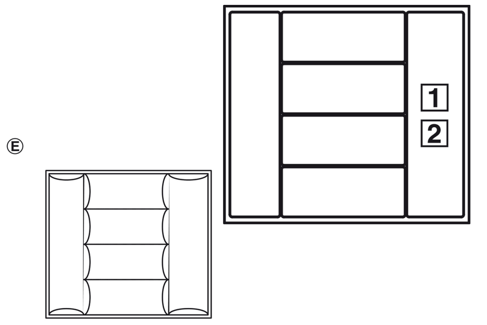 Inserts accessories, nominal length 500 mm, for cutting to size