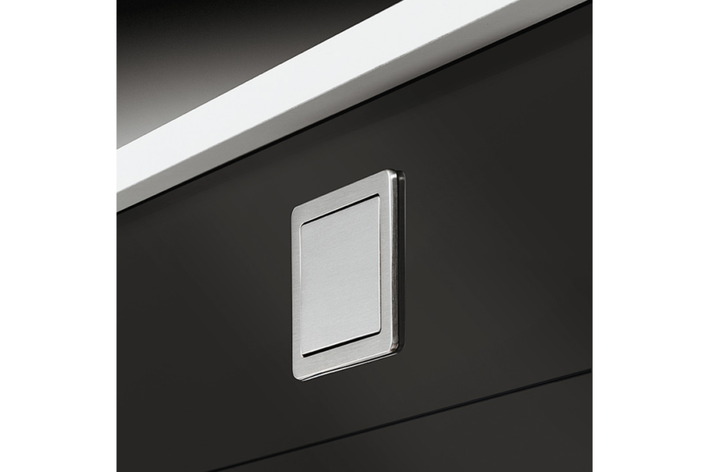 Inset handle, Zinc alloy, with flap