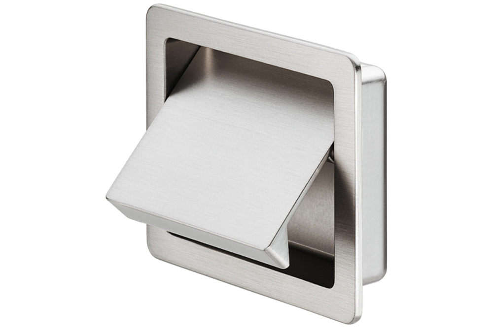 Inset handle, Zinc alloy, with flap