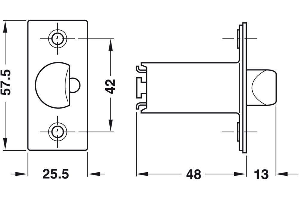 Knob lockset, light duty version, Startec