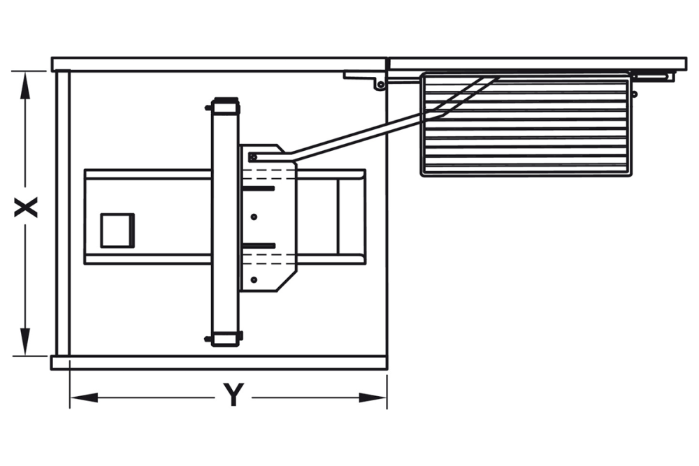 وحدة سحب خزانة المؤن – Kesseböhmer Tandem