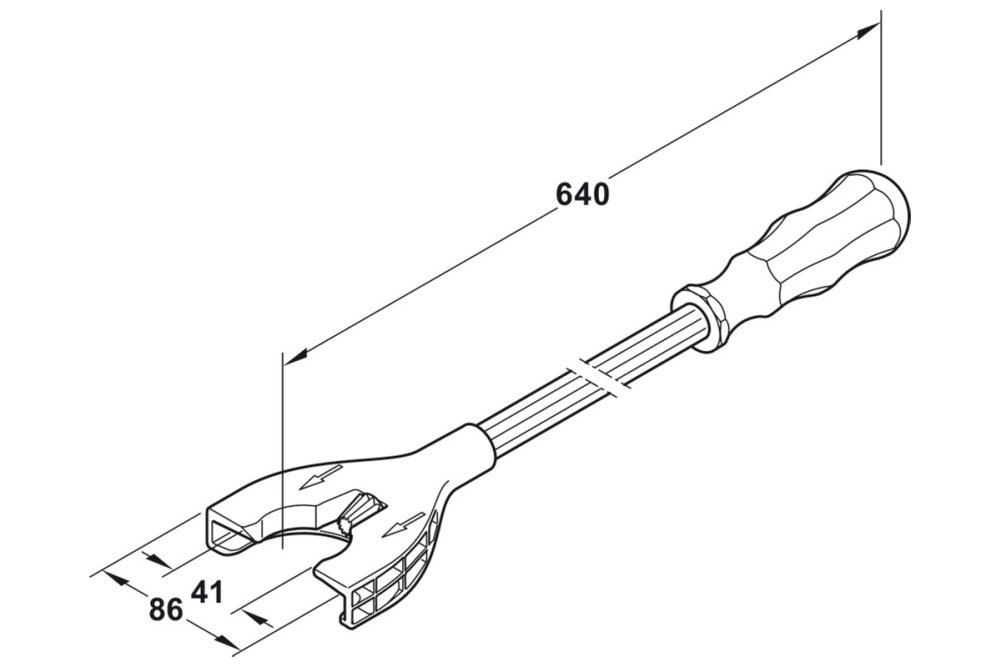 Light Adjusting Tool, Häfele AXILO® Cabinet Leveling System