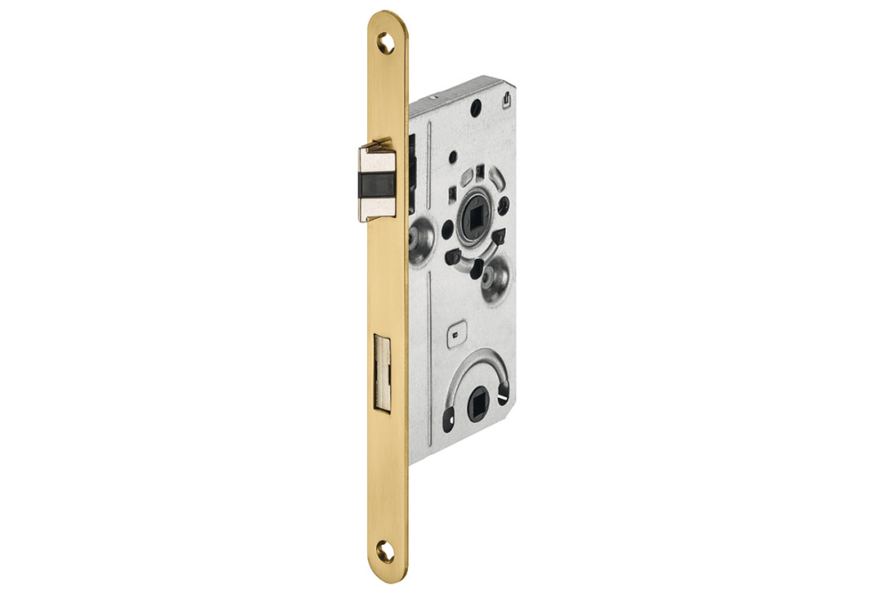 Mortise lock, for pivot doors, Startec, bathroom/WC, 55 mm axle