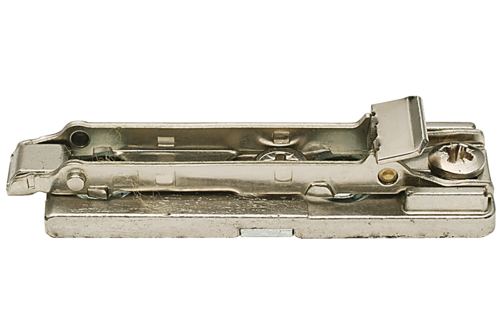 Mounting plate, Häfele Metalla 510 SM, zinc alloy, with chipboard screws