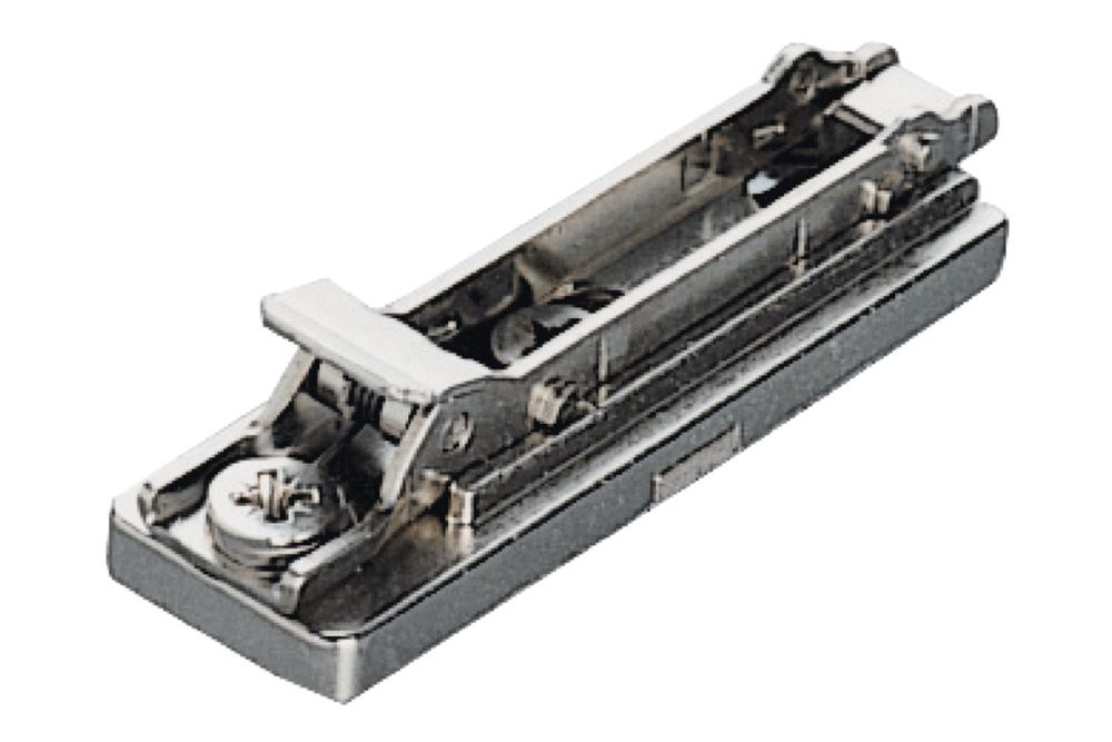 Mounting plate, Häfele Metalla 510 SM, zinc alloy, with chipboard screws