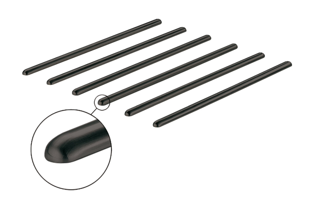 Protection rails, straight, dimensions 13 x 7 mm (W x H)