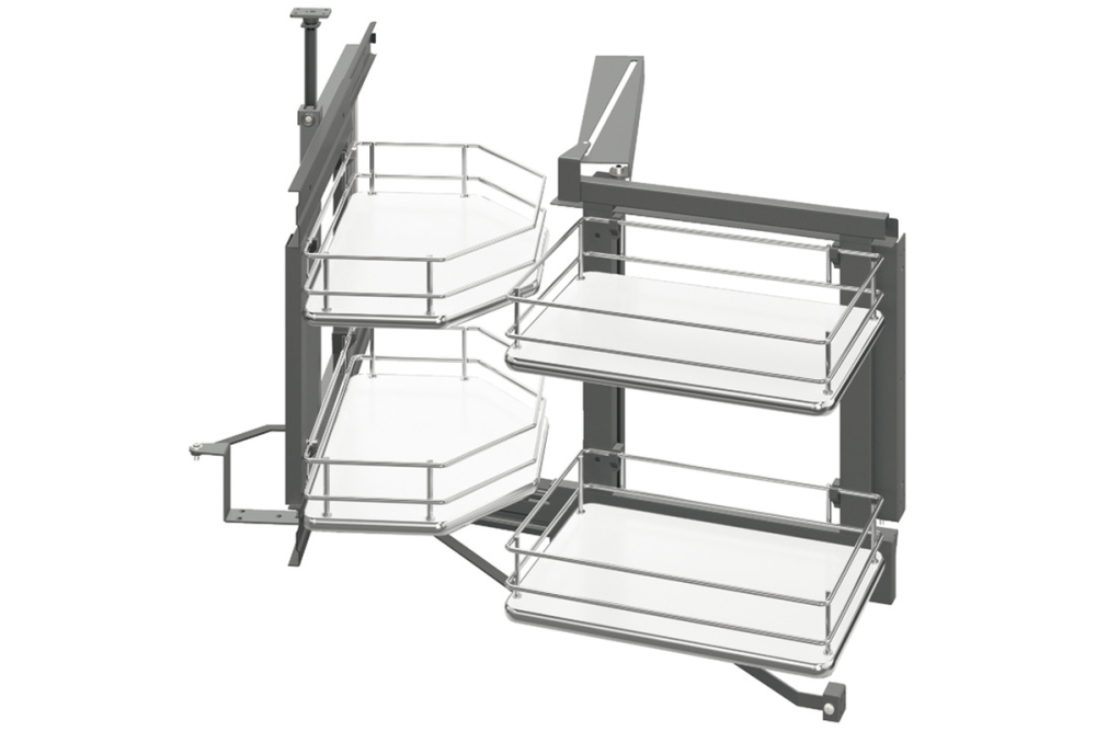 Pull out and turn for corner cabinets, Häfele