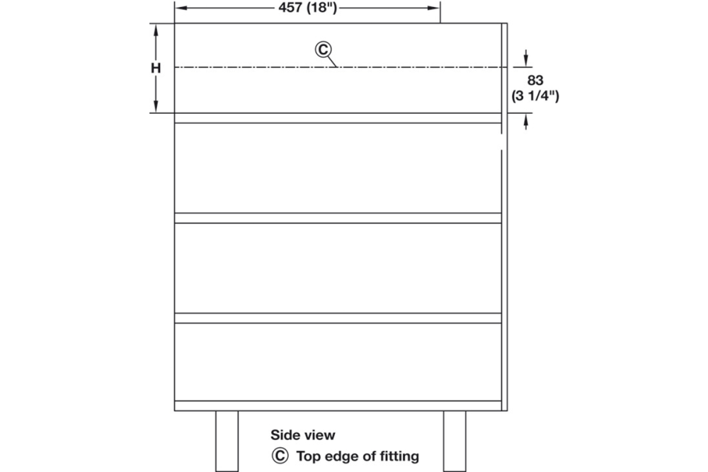 Pull-out table and folding fitting, with folding table leg