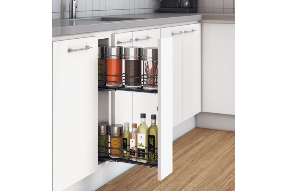 Pull-out, Häfele, for installation behind fronts