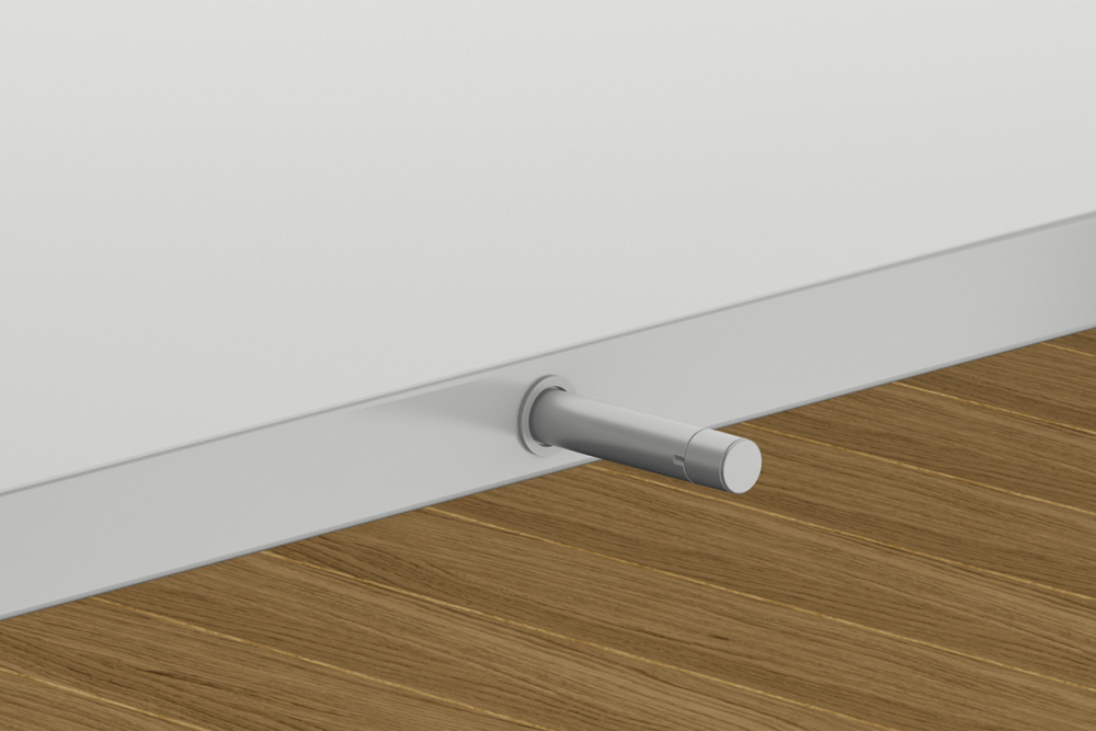 Push catch, for mounting in drilled hole