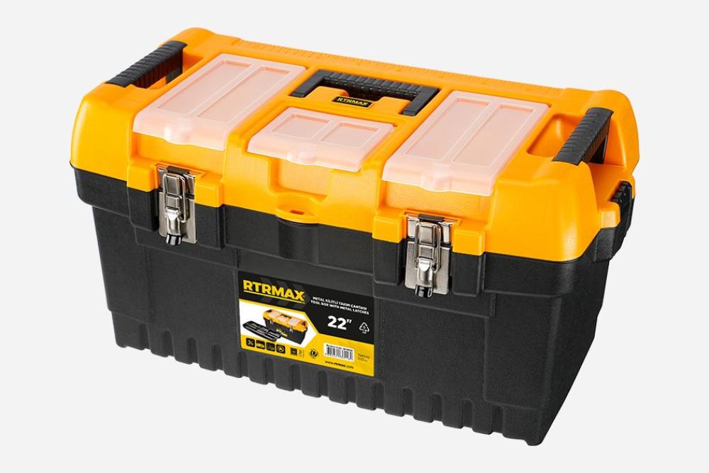 Tool Box With Metal Latches