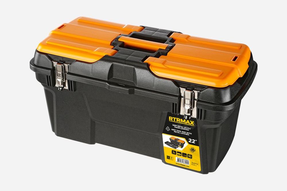 Grip Tool Box With Metal Latches