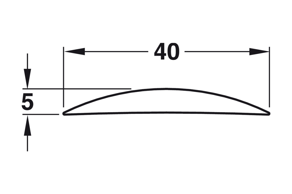 Semi-circular threshold trim, 090, Startec