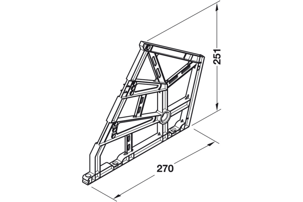 Shoe cupboard fittings, with 3 compartments