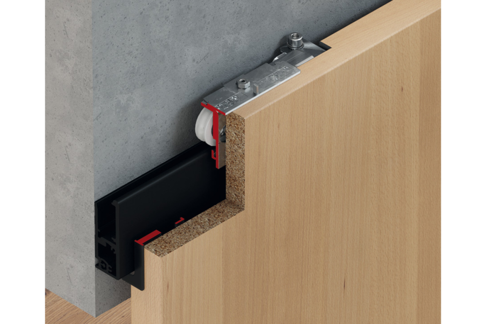 Sliding door fitting, Slido D-Line41 50X, set