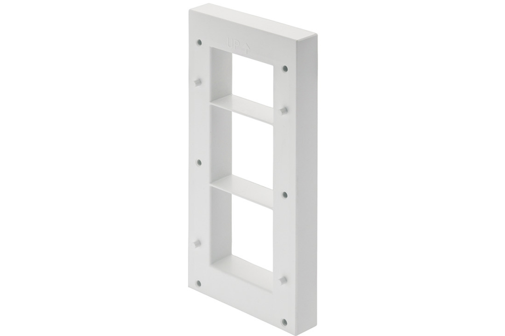 Spacer plate, 20 mm, for wardrobe lift, with integrated soft opening mechanism