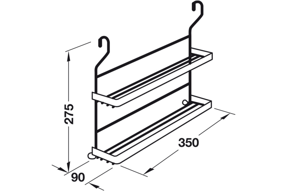 Spice rack, Steel railing system
