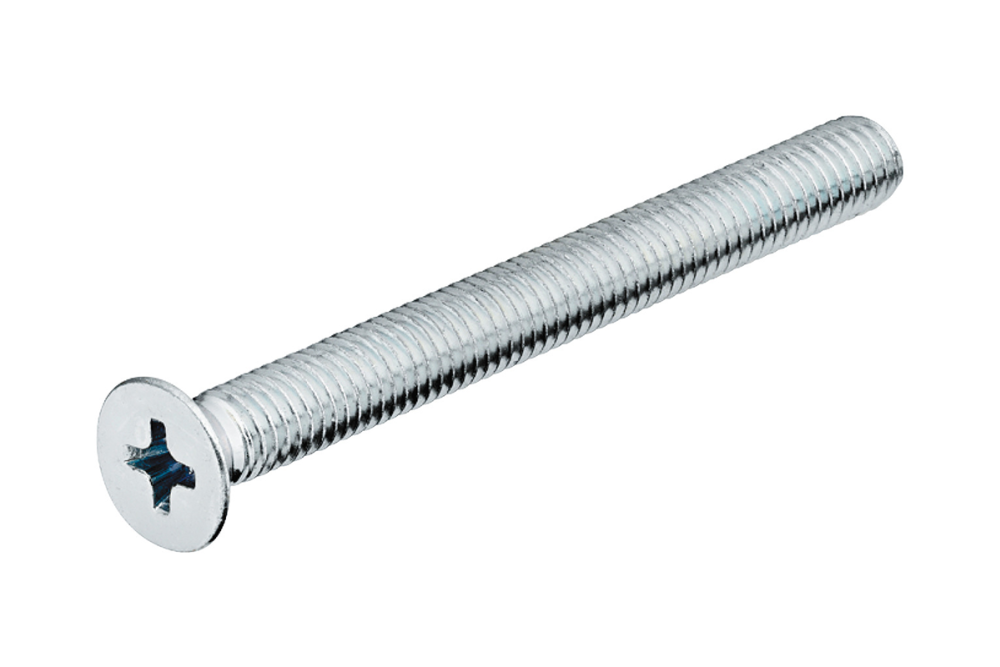 Threaded screw, Countersunk head, cross slot, PH, DIN 965, zinc plated