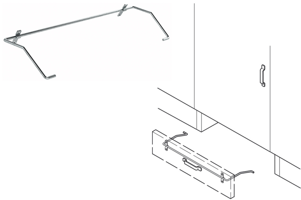 حامل قاعدة القدم – اختياري لدرج الطيّ Hailo Stepfix