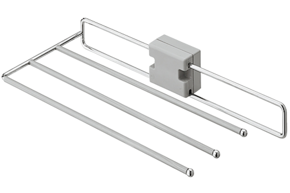 Trouser rack, extending, for 3 pairs of trousers, width 222 mm