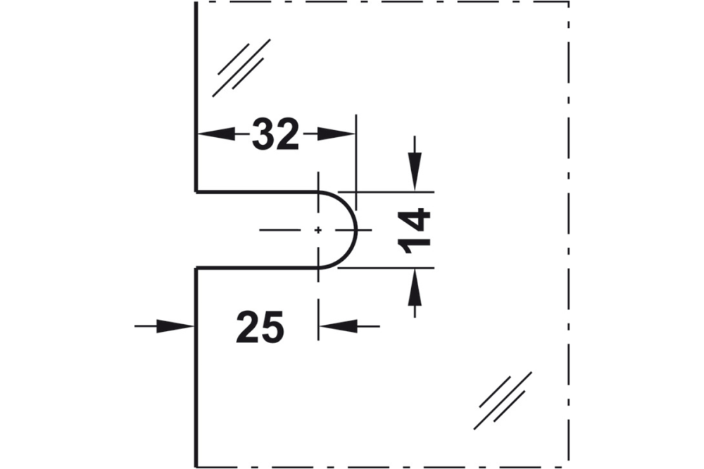 Tumbler holder, straight, Aquasys