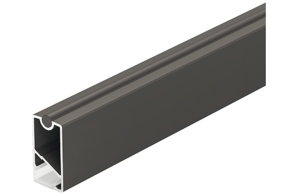Wardrobe rail, Häfele Dresscode profile 5104 for LED strip lights 8 mm