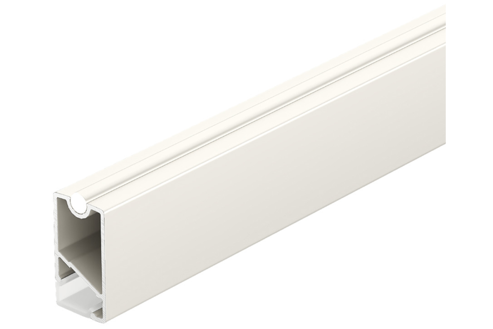 Wardrobe rail, Häfele Dresscode profile 5104 for LED strip lights 8 mm